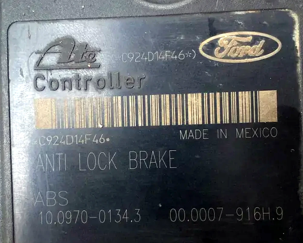 Numeração do módulo ABS Ford Fiesta 2014